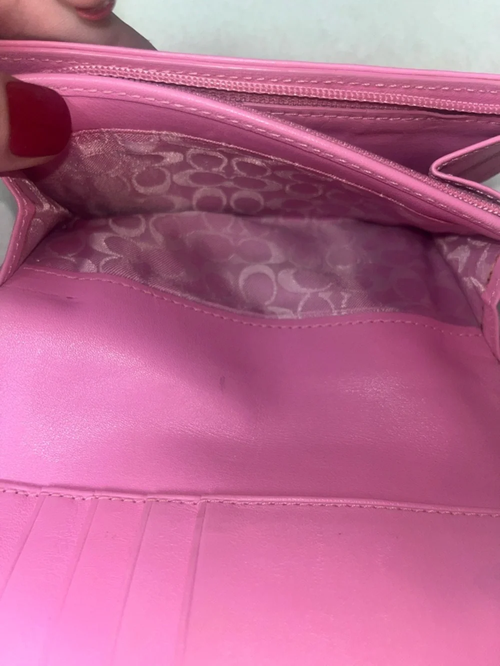 Coach Vintage Colorblock Trifold Leather Wallet - Picture 9 of 10